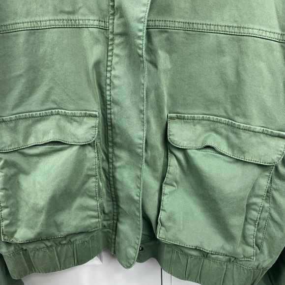Sonoma Womens Jacket Green Utility Military Zipper And Button Closure Large - Picture 4 of 7